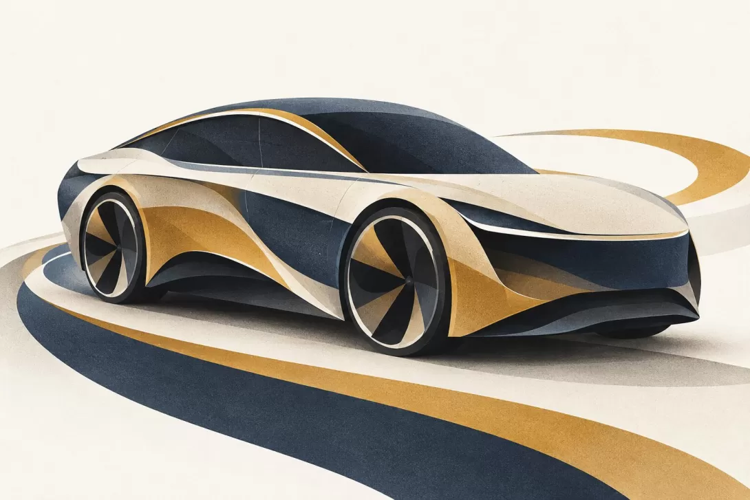 CarSpyNews — abstract illustration of an unbranded car